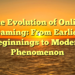 The Evolution of Online Gaming: From Earlier Beginnings to Modern Phenomenon