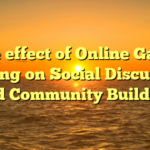 The effect of Online Game playing on Social Discussion and Community Building